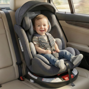 Babykins Convertible 360° Rotation Isofix Car Seat for Baby, 0-12 Years